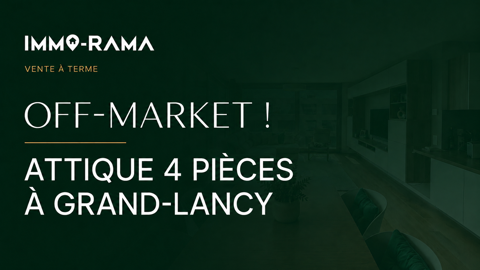 ATTIQUE DE 4.5 PCS À VENDRE AU GRAND-LANCY (GE)